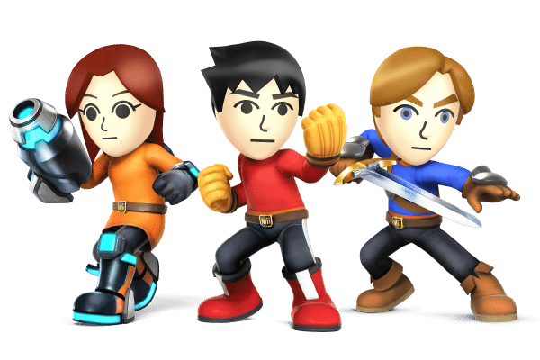 Super Smash Brothers Characters - Mii Fighters