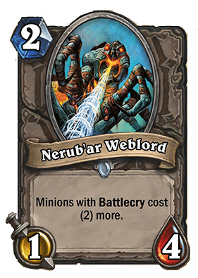 nerubar warlord - Hearthstone Curse of Naxxramas Card