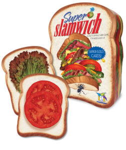 sandwich shaped cads wich are part about the card game Super Slamwich