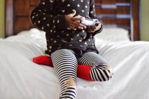 child playing game