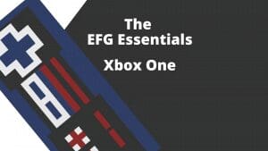 A rectangular image with a stylized image of a controller on the left and the words The EFG Essentials - Xbox One on the right