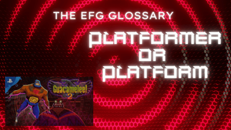 The EFG Glossary platformer