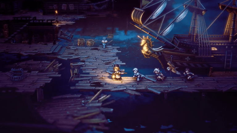 Octopath Traveler night time